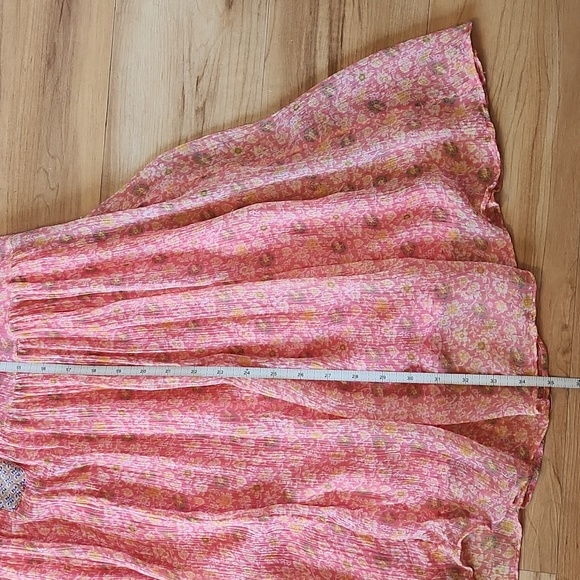 Maeve Anthropologie High Low Floral Dress w Slip Sz 4 - Picture 3 of 10